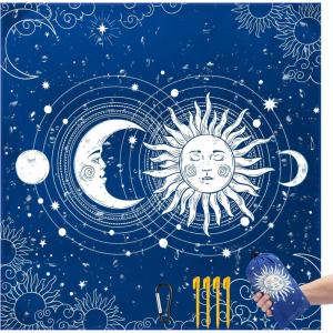 imageBeach Blanket Sandproof Extra Large Beach Mat Adults Waterproof Quick Drying Sand Free Mat Made by Premium Polyester with 4 Stakes amp 4 Corner Pockets for Outdoor Travel Camping HikingSun