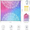 imageBeach Blanket Waterproof Sandproof Beach Mat 79 X 8310x9for 28 Adults Quick Drying Outdoor Picnic Mat Beach Accessories for Travel Camping HikingBluepink