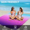 imageBeach Blanket Waterproof Sandproof Beach Mat 79 X 8310x9for 28 Adults Quick Drying Outdoor Picnic Mat Beach Accessories for Travel Camping HikingGradientbluepurple