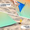 imageBeach Blanket Waterproof Sandproof Beach Mat 79 X 8310x9for 28 Adults Quick Drying Outdoor Picnic Mat Beach Accessories for Travel Camping HikingGradientcalifornia