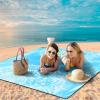 imageBeach Blanket Waterproof Sandproof Beach Mat 79 X 8310x9for 28 Adults Quick Drying Outdoor Picnic Mat Beach Accessories for Travel Camping HikingMandala Inkblue