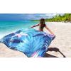 imageBeach Blanket Waterproof Sandproof Beach Mat 79 X 8310x9for 28 Adults Quick Drying Outdoor Picnic Mat Beach Accessories for Travel Camping HikingPalm Leaves Pink Green
