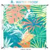 imageBeach Blanket Waterproof Sandproof Beach Mat 79 X 8310x9for 28 Adults Quick Drying Outdoor Picnic Mat Beach Accessories for Travel Camping HikingPalm Leavescolorful
