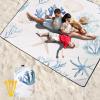 imageBeach Blanket Waterproof Sandproof Beach Mat 79 X 8310x9for 28 Adults Quick Drying Outdoor Picnic Mat Beach Accessories for Travel Camping HikingSea Creature  Burlap