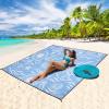 imageBeach Blanket Waterproof Sandproof Beach Mat 79 X 8310x9for 28 Adults Quick Drying Outdoor Picnic Mat Beach Accessories for Travel Camping HikingSea Creature  Blue