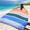imageBeach Blanket Waterproof Sandproof Beach Mat 79 X 8310x9for 28 Adults Quick Drying Outdoor Picnic Mat Beach Accessories for Travel Camping HikingSolidrainbow