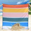 imageBeach Blanket Waterproof Sandproof Beach Mat 79 X 8310x9for 28 Adults Quick Drying Outdoor Picnic Mat Beach Accessories for Travel Camping HikingSolidrainbow