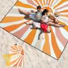 imageBeach Blanket Waterproof Sandproof Beach Mat 79 X 8310x9for 28 Adults Quick Drying Outdoor Picnic Mat Beach Accessories for Travel Camping HikingSunny Smile