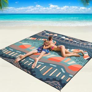 imageBeach Blanket Waterproof Sandproof Beach Mat 79 X 8310x9for 28 Adults Quick Drying Outdoor Picnic Mat Beach Accessories for Travel Camping HikingOriginal Totem