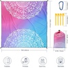 image:imageWIWIGO Beach Blanket Waterproof Sandproof Beach Mat 79 X 8310x9for 28 Adults Quick Drying Outdoor Picnic Mat Beach Accessories for Travel Camping HikingBluepink