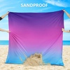 image:imageWIWIGO Beach Blanket Waterproof Sandproof Beach Mat 79 X 8310x9for 28 Adults Quick Drying Outdoor Picnic Mat Beach Accessories for Travel Camping HikingGradientbluepurple