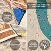 image:imageWIWIGO Beach Blanket Waterproof Sandproof Beach Mat 79 X 8310x9for 28 Adults Quick Drying Outdoor Picnic Mat Beach Accessories for Travel Camping HikingBeige Sea Turtle  Geometric