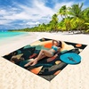 image:imageWIWIGO Beach Blanket Waterproof Sandproof Beach Mat 79 X 8310x9for 28 Adults Quick Drying Outdoor Picnic Mat Beach Accessories for Travel Camping HikingVivid Peaks