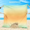 image:imageWIWIGO Beach Blanket Waterproof Sandproof Beach Mat 79 X 8310x9for 28 Adults Quick Drying Outdoor Picnic Mat Beach Accessories for Travel Camping HikingGradientcalifornia
