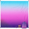 image:imageWIWIGO Beach Blanket Waterproof Sandproof Beach Mat 79 X 8310x9for 28 Adults Quick Drying Outdoor Picnic Mat Beach Accessories for Travel Camping HikingGradientbluepurple