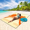 image:imageWIWIGO Beach Blanket Waterproof Sandproof Beach Mat 79 X 8310x9for 28 Adults Quick Drying Outdoor Picnic Mat Beach Accessories for Travel Camping HikingCoconut Treeorange