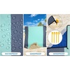 image:imageWIWIGO Beach Blanket Waterproof Sandproof Beach Mat 79 X 8310x9for 28 Adults Quick Drying Outdoor Picnic Mat Beach Accessories for Travel Camping HikingSolid  Gray Green