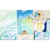 image:imageWIWIGO Beach Blanket Waterproof Sandproof Beach Mat 79 X 8310x9for 28 Adults Quick Drying Outdoor Picnic Mat Beach Accessories for Travel Camping HikingBig Flowerblue and Green Gradient