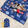 image:imageWIWIGO Beach Blanket Waterproof Sandproof Beach Mat 79 X 8310x9for 28 Adults Quick Drying Outdoor Picnic Mat Beach Accessories for Travel Camping Hiking3d  Ocean Deep Blue