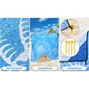 image:imageWIWIGO Beach Blanket Waterproof Sandproof Beach Mat 79 X 8310x9for 28 Adults Quick Drying Outdoor Picnic Mat Beach Accessories for Travel Camping HikingLarge Shell  Blue