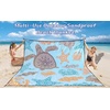 image:imageWIWIGO Beach Blanket Waterproof Sandproof Beach Mat 79 X 8310x9for 28 Adults Quick Drying Outdoor Picnic Mat Beach Accessories for Travel Camping HikingMandala Sea
