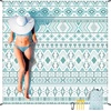 image:imageWIWIGO Beach Blanket Waterproof Sandproof Beach Mat 79 X 8310x9for 28 Adults Quick Drying Outdoor Picnic Mat Beach Accessories for Travel Camping HikingBoho Style Green