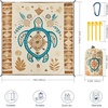 image:imageWIWIGO Beach Blanket Waterproof Sandproof Beach Mat 79 X 8310x9for 28 Adults Quick Drying Outdoor Picnic Mat Beach Accessories for Travel Camping HikingBeige Sea Turtle  Geometric