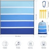 image:imageWIWIGO Beach Blanket Waterproof Sandproof Beach Mat 79 X 8310x9for 28 Adults Quick Drying Outdoor Picnic Mat Beach Accessories for Travel Camping HikingSolid Blue