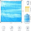 image:imageWIWIGO Beach Blanket Waterproof Sandproof Beach Mat 79 X 8310x9for 28 Adults Quick Drying Outdoor Picnic Mat Beach Accessories for Travel Camping HikingBluegreen Tinted Gradation