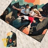 image:imageWIWIGO Beach Blanket Waterproof Sandproof Beach Mat 79 X 8310x9for 28 Adults Quick Drying Outdoor Picnic Mat Beach Accessories for Travel Camping HikingVivid Peaks