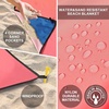 image:imageWIWIGO Beach Blanket Waterproof Sandproof Beach Mat 79 X 8310x9for 28 Adults Quick Drying Outdoor Picnic Mat Beach Accessories for Travel Camping HikingGradient Pink Green