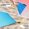 image:imageWIWIGO Beach Blanket Waterproof Sandproof Beach Mat 79 X 8310x9for 28 Adults Quick Drying Outdoor Picnic Mat Beach Accessories for Travel Camping HikingGradientsunset