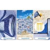 image:imageWIWIGO Beach Blanket Waterproof Sandproof Beach Mat 79 X 8310x9for 28 Adults Quick Drying Outdoor Picnic Mat Beach Accessories for Travel Camping Hiking3d  Ocean Light Blue
