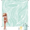 image:imageWIWIGO Beach Blanket Waterproof Sandproof Beach Mat 79 X 8310x9for 28 Adults Quick Drying Outdoor Picnic Mat Beach Accessories for Travel Camping HikingWater Ripples