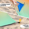 image:imageWIWIGO Beach Blanket Waterproof Sandproof Beach Mat 79 X 8310x9for 28 Adults Quick Drying Outdoor Picnic Mat Beach Accessories for Travel Camping HikingGradientcalifornia