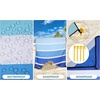 image:imageWIWIGO Beach Blanket Waterproof Sandproof Beach Mat 79 X 8310x9for 28 Adults Quick Drying Outdoor Picnic Mat Beach Accessories for Travel Camping HikingSolid Blue