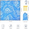 image:imageWIWIGO Beach Blanket Waterproof Sandproof Beach Mat 79 X 8310x9for 28 Adults Quick Drying Outdoor Picnic Mat Beach Accessories for Travel Camping HikingLarge Shell  Blue