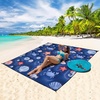 image:imageWIWIGO Beach Blanket Waterproof Sandproof Beach Mat 79 X 8310x9for 28 Adults Quick Drying Outdoor Picnic Mat Beach Accessories for Travel Camping Hiking3d  Ocean Deep Blue