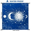 image:imageWIWIGO Beach Blanket Waterproof Sandproof Beach Mat 79 X 8310x9for 28 Adults Quick Drying Outdoor Picnic Mat Beach Accessories for Travel Camping HikingBluesun
