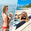 image:imageWIWIGO Beach Blanket Waterproof Sandproof Beach Mat 79 X 8310x9for 28 Adults Quick Drying Outdoor Picnic Mat Beach Accessories for Travel Camping HikingCoconut Tree  Rainbow