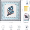 image:imageWIWIGO Beach Blanket Waterproof Sandproof Beach Mat 79 X 8310x9for 28 Adults Quick Drying Outdoor Picnic Mat Beach Accessories for Travel Camping HikingColorful Spiral Conch  Lace Pattern
