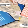 image:imageWIWIGO Beach Blanket Waterproof Sandproof Beach Mat 79 X 8310x9for 28 Adults Quick Drying Outdoor Picnic Mat Beach Accessories for Travel Camping HikingCoconut Treesundown Color