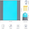 image:imageWIWIGO Beach Blanket Waterproof Sandproof Beach Mat 79 X 8310x9for 28 Adults Quick Drying Outdoor Picnic Mat Beach Accessories for Travel Camping HikingSolid  Gray Blue