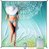 image:imageWIWIGO Beach Blanket Waterproof Sandproof Beach Mat 79 X 8310x9for 28 Adults Quick Drying Outdoor Picnic Mat Beach Accessories for Travel Camping HikingMandala Inkgreen