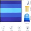 image:imageWIWIGO Beach Blanket Waterproof Sandproof Beach Mat 79 X 8310x9for 28 Adults Quick Drying Outdoor Picnic Mat Beach Accessories for Travel Camping HikingBlue