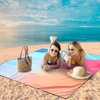 image:imageWIWIGO Beach Blanket Waterproof Sandproof Beach Mat 79 X 8310x9for 28 Adults Quick Drying Outdoor Picnic Mat Beach Accessories for Travel Camping HikingGradientsolid