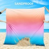 image:imageWIWIGO Beach Blanket Waterproof Sandproof Beach Mat 79 X 8310x9for 28 Adults Quick Drying Outdoor Picnic Mat Beach Accessories for Travel Camping HikingGradientsunset