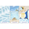 image:imageWIWIGO Beach Blanket Waterproof Sandproof Beach Mat 79 X 8310x9for 28 Adults Quick Drying Outdoor Picnic Mat Beach Accessories for Travel Camping HikingRipple Light Blue