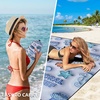image:imageWIWIGO Beach Blanket Waterproof Sandproof Beach Mat 79 X 8310x9for 28 Adults Quick Drying Outdoor Picnic Mat Beach Accessories for Travel Camping Hiking3d  Ocean Light Blue