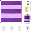 image:imageWIWIGO Beach Blanket Waterproof Sandproof Beach Mat 79 X 8310x9for 28 Adults Quick Drying Outdoor Picnic Mat Beach Accessories for Travel Camping HikingSolidpurple